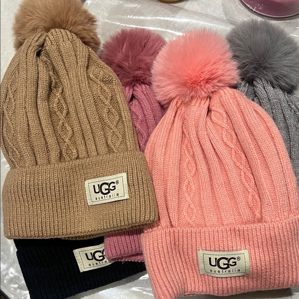 Fashion Cozy Beanie Collection - Pink, Peach, Gray, Black
